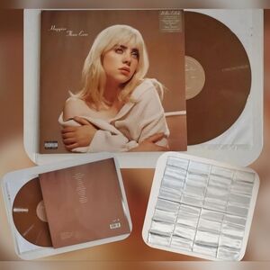 Billie Elish Happier Than Ever Indie Exclusive Vinyl Record + Handkerchief